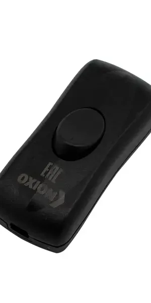 Выключатель проходной Oxion цвет чёрный