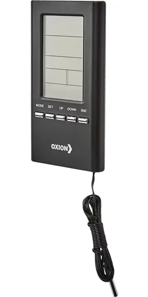 Часы-метеостанция Oxion OTM3331 с проводным датчиком цвет черный