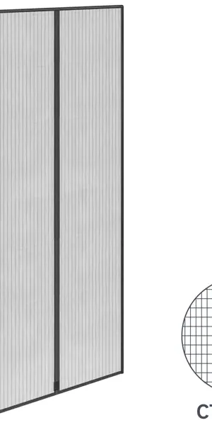 Москитная штора для двери Artens 150x230 см с магнитами черная
