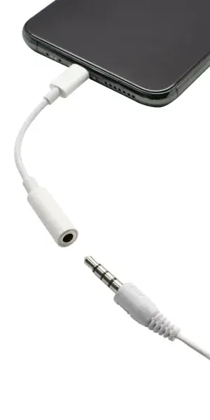 Адаптер Oxion Lightning-Jack 3.5 0.1 м цвет белый