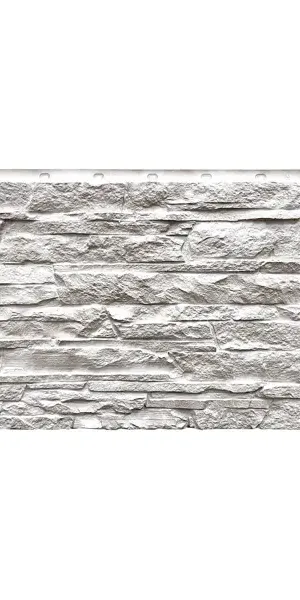 Панель фасадная полипропилен 460x1090 мм цвет белый