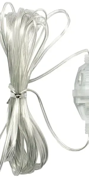 Удлинитель бытовой Oxion 1 розетка без заземления 2x0.1 мм 5 м цвет прозрачный, 2 шт.