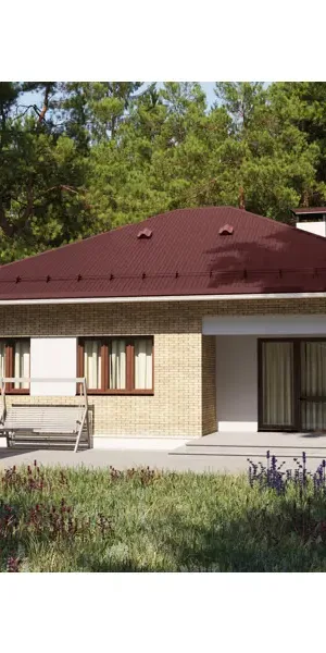 Планка ветровая для металлочерепицы 80x100 мм 2 м 0.4 мм RAL 3005 красный
