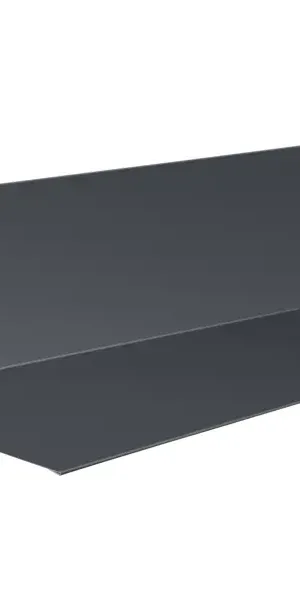 Планка примыкания верхняя 147x250 мм 2 м 0.4мм RAL 7024 Темно-серый