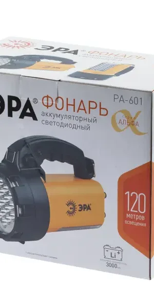 Фонарь LED Эра РА-601 с аккумулятором 4.5 Ач