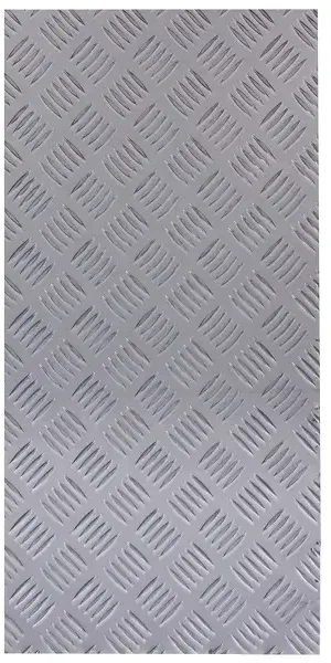Лист рифленый квинтет АМг2 1.5x300x600 мм, алюминий