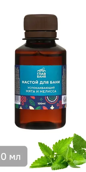 Настой ароматический для бани Мята и мелисса 100мл EVA