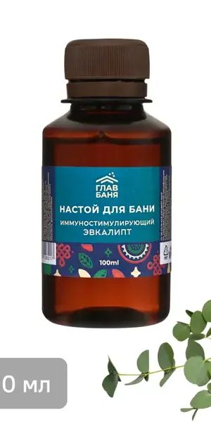 Настой ароматический для бани Эвкалипт 100мл Eva