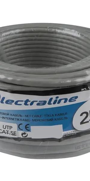 Кабель сетевой Electraline UTP cat 5e 4x2x0.52 мм 25 м