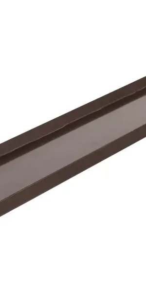 Отлив оцинкованный 105x2000 мм коричневый RAL 8017