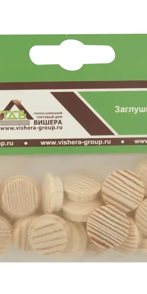 Заглушки деревянные 14 мм, 25 шт.