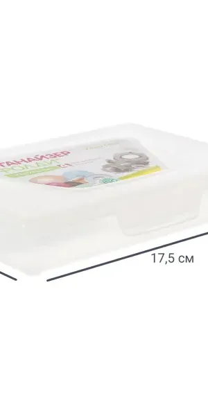 Органайзер для хранения Фолди 17.5x3.5x12 см пластик цвет прозрачный