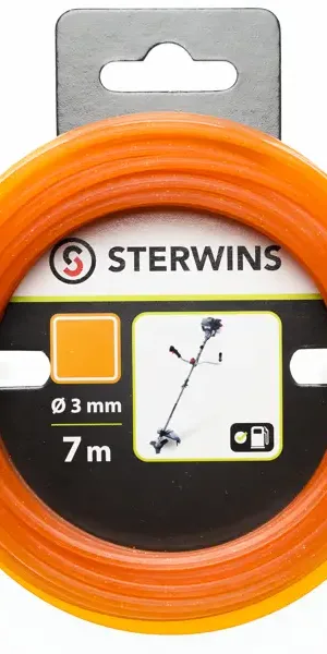 Леска для триммера Sterwins ø3 мм 7 м квадратная
