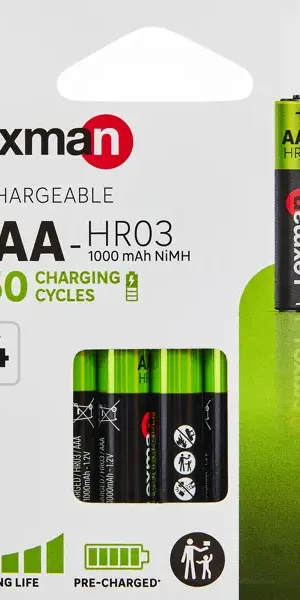 Батарейка аккумуляторная Lexman AAA 1000 mAh 4 шт.