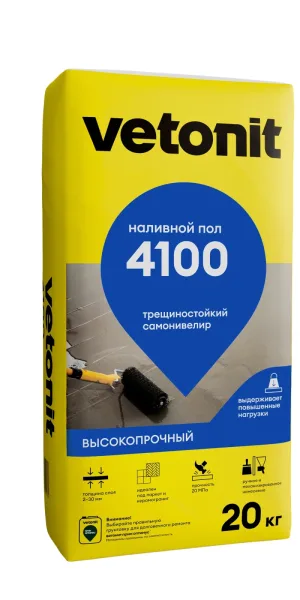 Наливной пол Вебер Ветонит 4100 25 кг