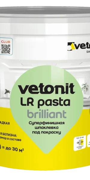 Шпаклевка суперфинишная готовая Vetonit LR Pasta 20 кг
