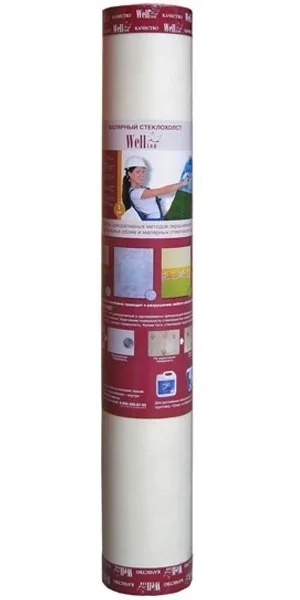 Стеклохолст малярный (Паутинка) Wellton 40г/м2 1х50м