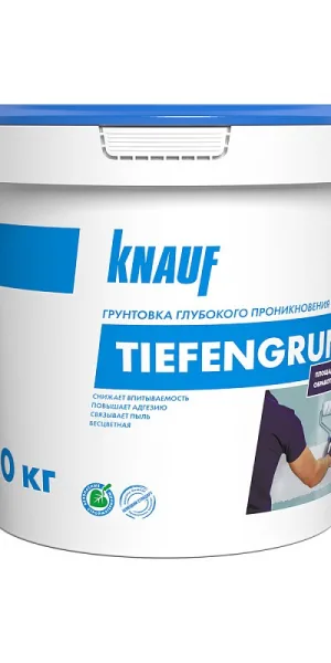 Грунтовка Кнауф Тифенгрунт укрепляющая глубокого проникновения 10кг