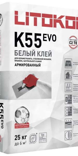 Клей плиточный Litokol Litoplus K55 25 кг