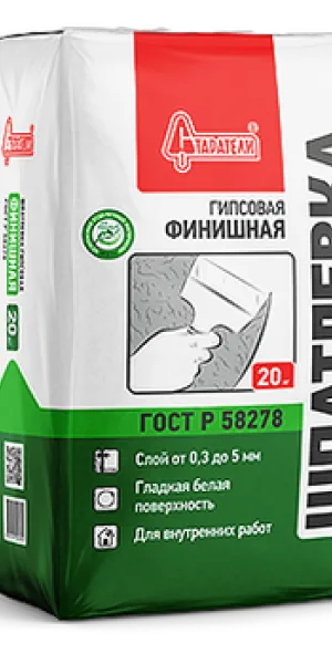 Шпатлевка гипсовая финишная Старатели 20 кг