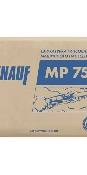 Штукатурка гипсовая машинного нанесения Кнауф МП 75 30 кг