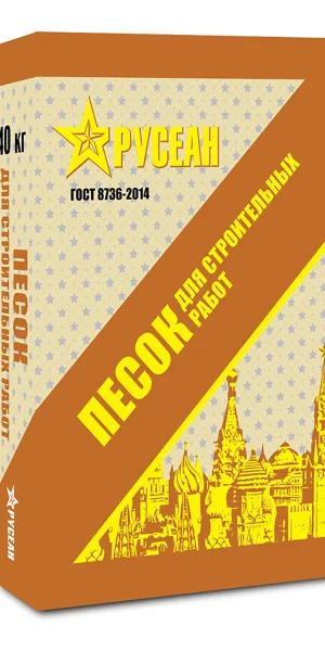 Песок строительный Русеан 40кг