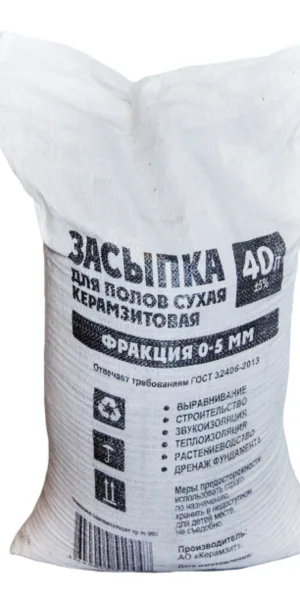 Засыпка керамзитовая для пола 40л