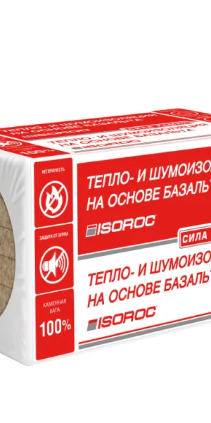 Утеплитель Isoroc Изовент СЛ П-80 1000х600х100 мм