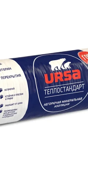 Утеплитель Ursa Geo Теплостандарт 44 RN 6560х1220х50мм