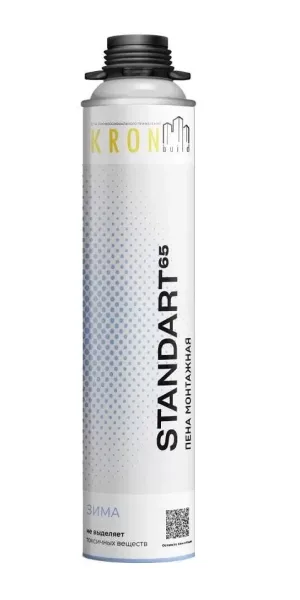 Пена монтажная профессиональная KRONbuild Зима Standart 65 850мл