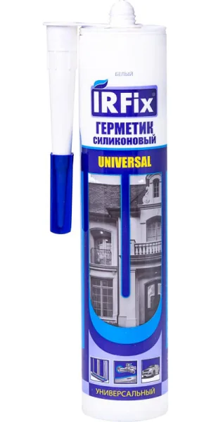 Герметик силиконовый универсальный IRFIX белый 310 мл 20002