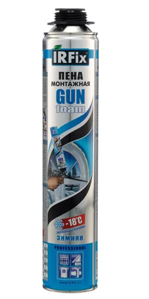 Пена монтажная профессиональная IRFIX GUN зима 750 мл 10012