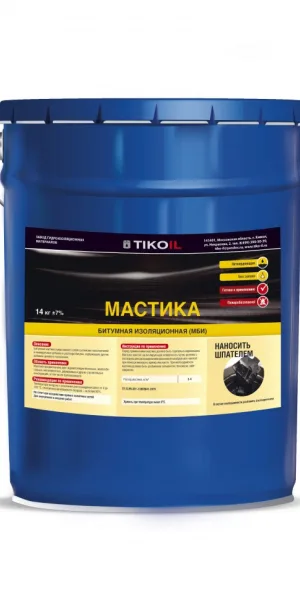 Мастика битумная изоляционная Тикойл 12кг