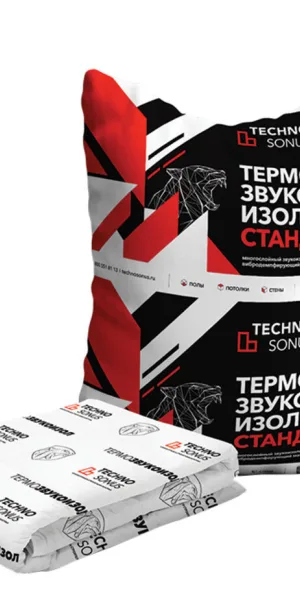 Мат звукоизоляционный ТермоЗвукоИзол ТЗИ Стандарт 15 мм 1.5х10 м