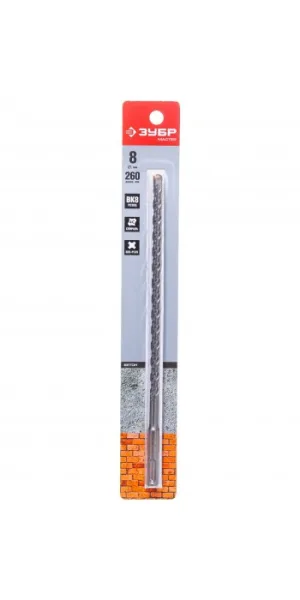 Бур 8х260 мм по бетону SDS+ Зубр 29315-260-08