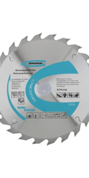 Диск пильный 250x32/30x24Т мм Gross