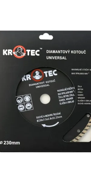 Диск алмазный 230х22,2 KROTEC Универсальный