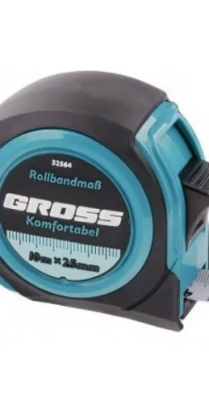 Рулетка 10 м х 25 мм Gross Комфортабель