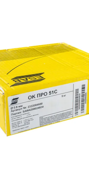 Welding wire Esab d0.8 mm 5 kg (OK PRO 51S)