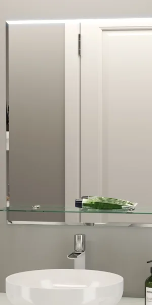 Mirror with shelf rectangular 50x60 cm Continent Rectangle (B134)
