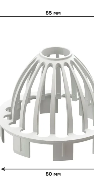 Docke Premium plastic funnel mesh d85 mm brown RAL 8017