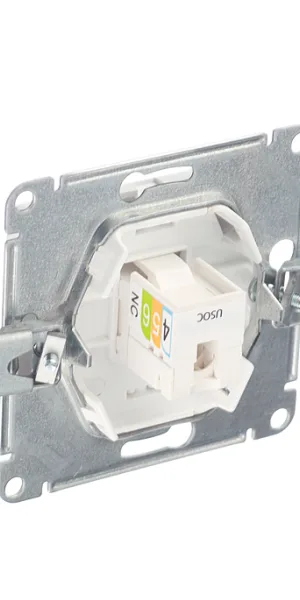 Systeme Electric Glossa 内嵌式白色电话插座 RJ11 (GSL000181T)
