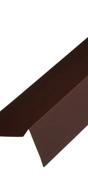 Grand Line end strip for flexible shingles 100x65 mm 2 m brown RAL 8017