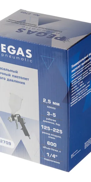 Краскопульт пневматический Pegas Pneumatic 1/4 0,6 л (2709)