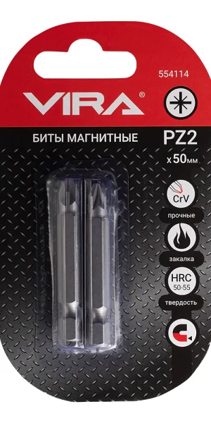 Бита Vira (554114) PZ2 магнитная 50 мм (2 шт.)