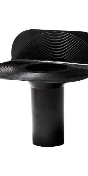 Polivent parapet funnel d110x250 mm black RAL 9005