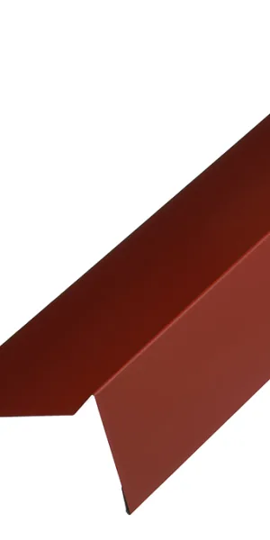 Планка торцевая для гибкой черепицы Grand Line 100х65 мм 2 м красная RAL 3009