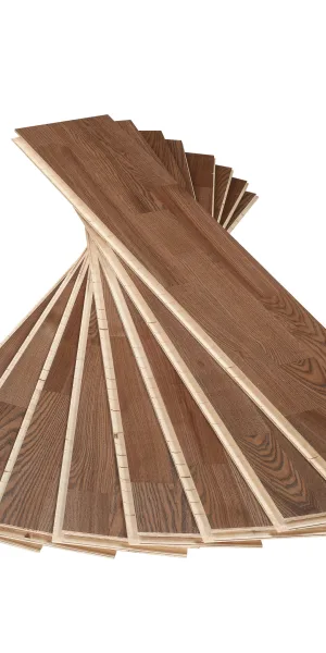 Parquet board Polarwood ash electro 1.678 sq.m 14 mm three-strip brushed