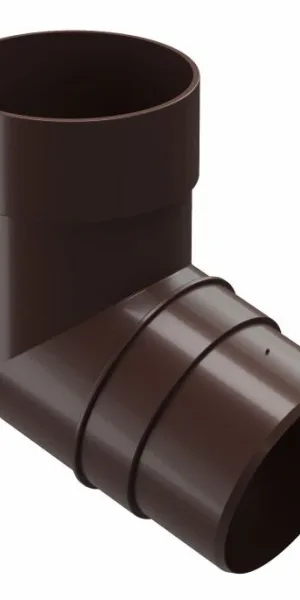 Pipe elbow Docke Premium plastic d85 mm 72° bitter chocolate RAL 8019