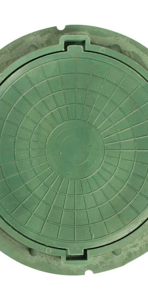 Lightweight polymer-composite manhole cover 840x110 mm